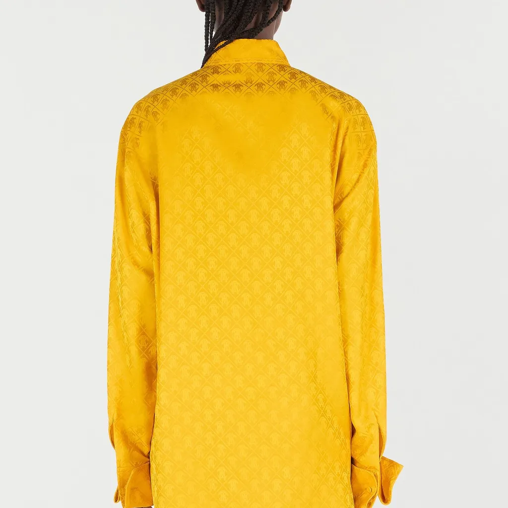 Roberto Cavalli Mirror Snake Monogram Shirt
