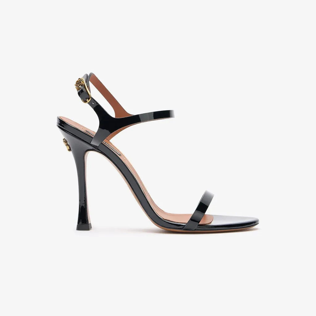 Roberto Cavalli Rc Monogram Stiletto Sandals