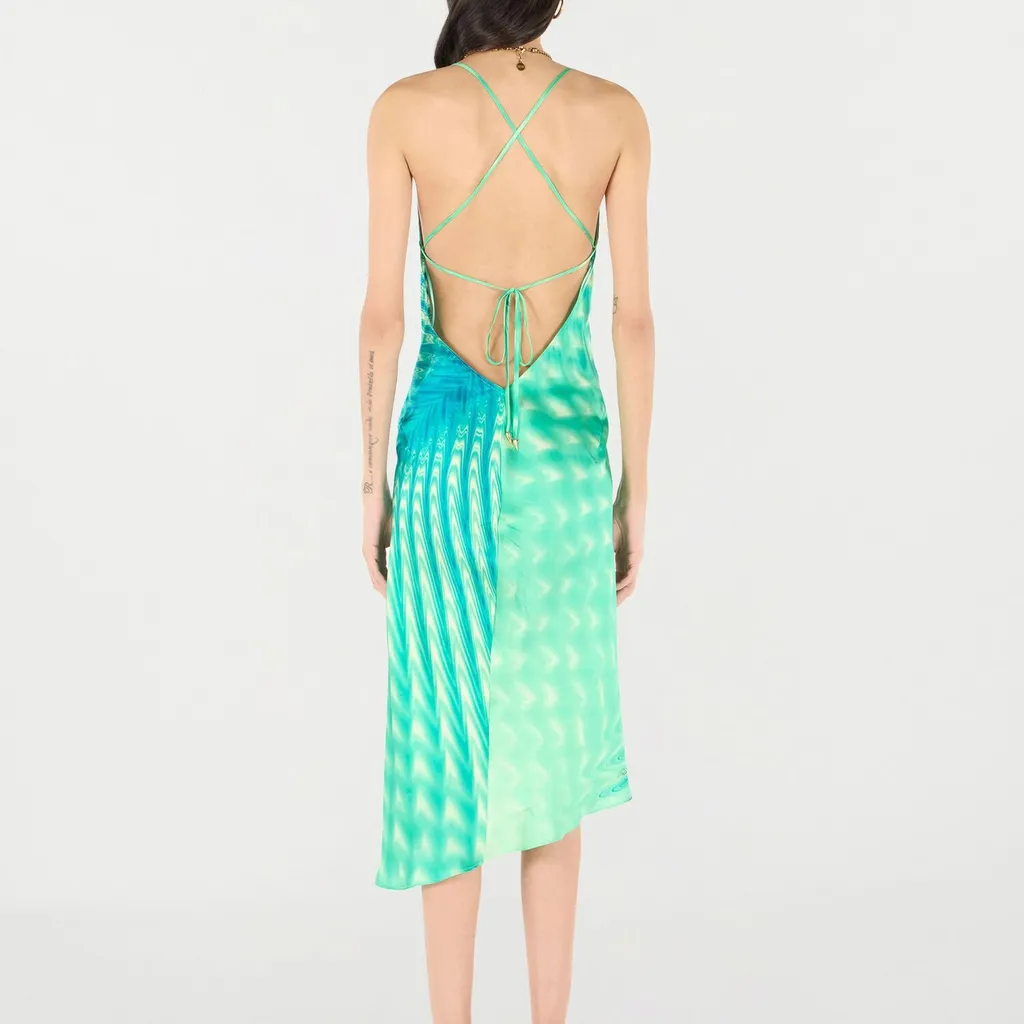 Roberto Cavalli Psychedelic Asymmetric Dress