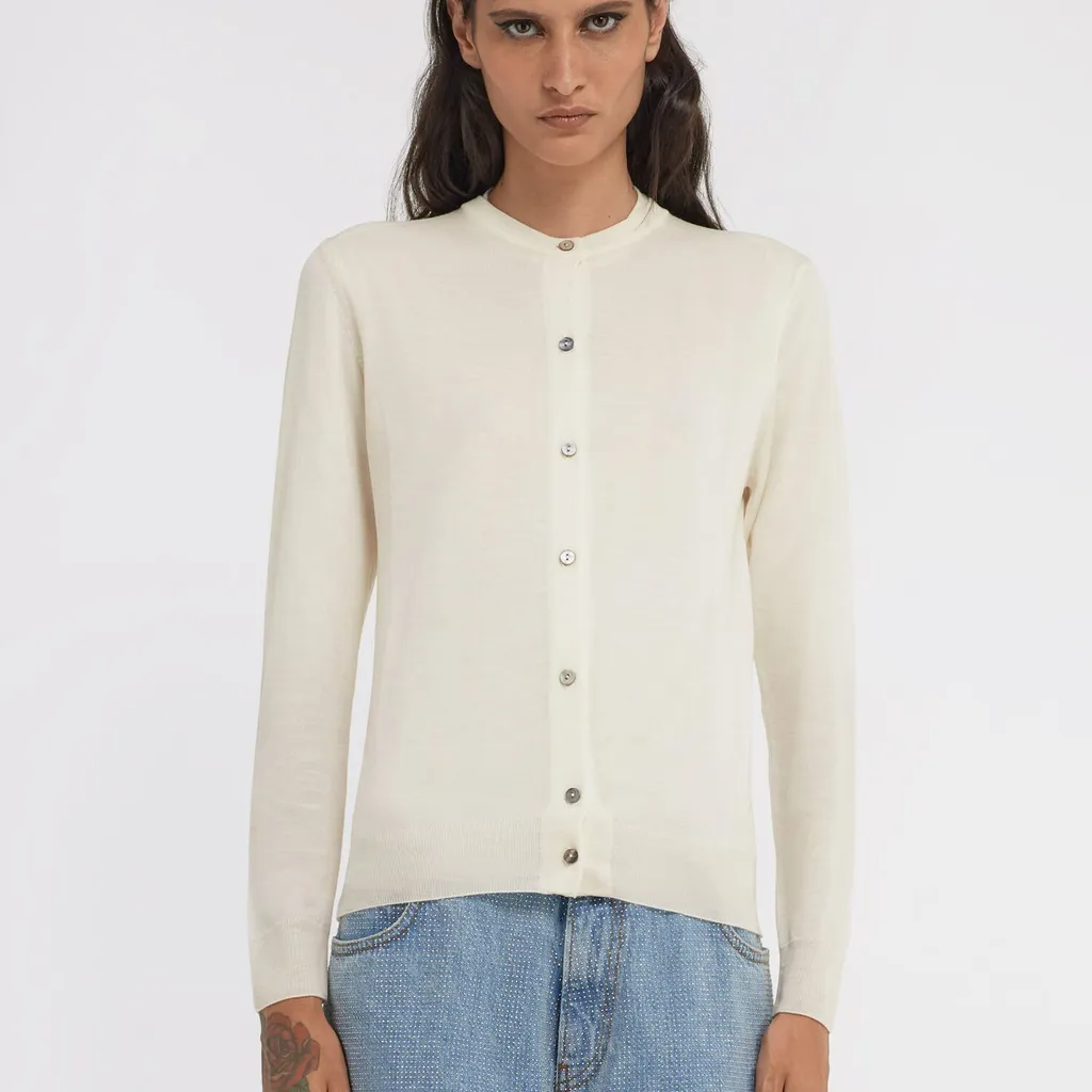 Roberto Cavalli Embroidered Wool Cardigan