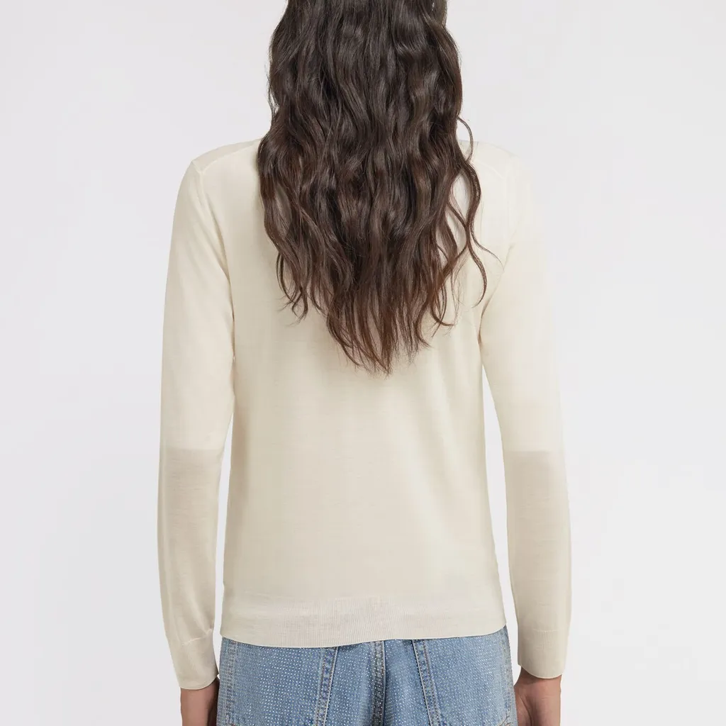 Roberto Cavalli Embroidered Wool Cardigan