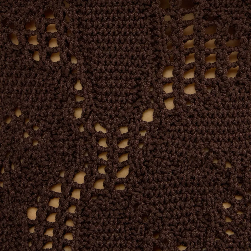 Roberto Cavalli Crochet Spaghetti Strap Top