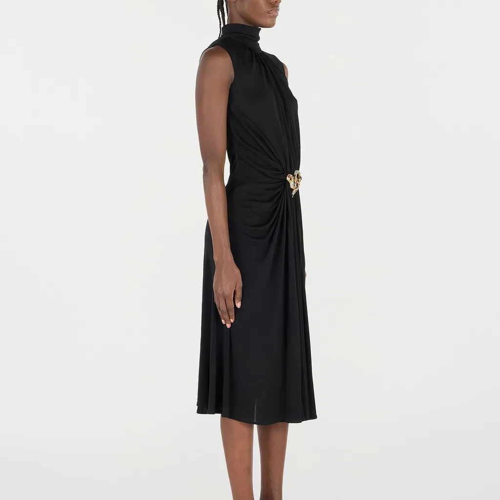 Roberto Cavalli Jewel Snake Midi Dress