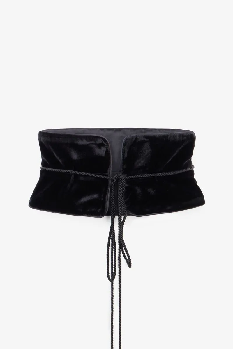 Roberto Cavalli Velvet Corset Belt