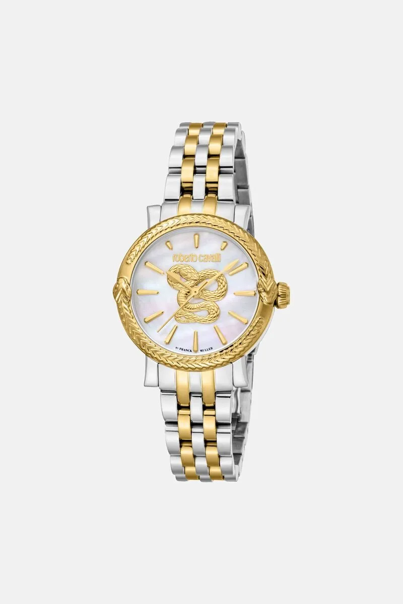 Roberto Cavalli Snake Stainless Steel Watch
