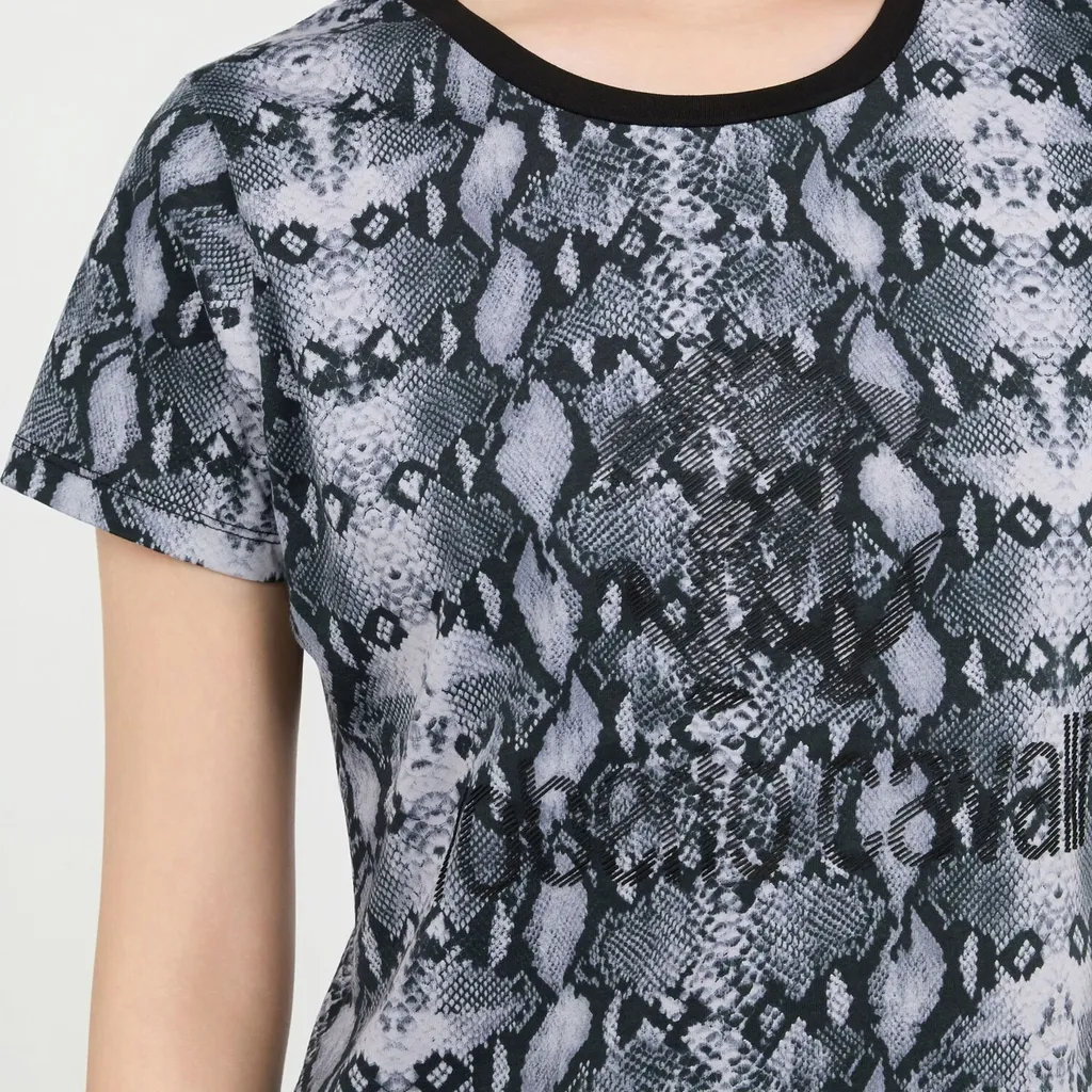 Roberto Cavalli Snake Print T-Shirt