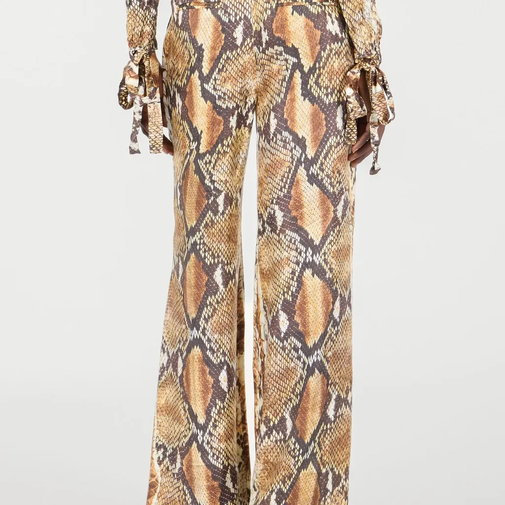 Roberto Cavalli Wide-Leg High-Waist Pants