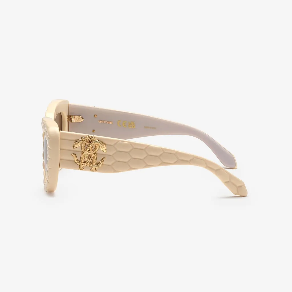 Roberto Cavalli Quilted Snake Cat Eye Sunglasses