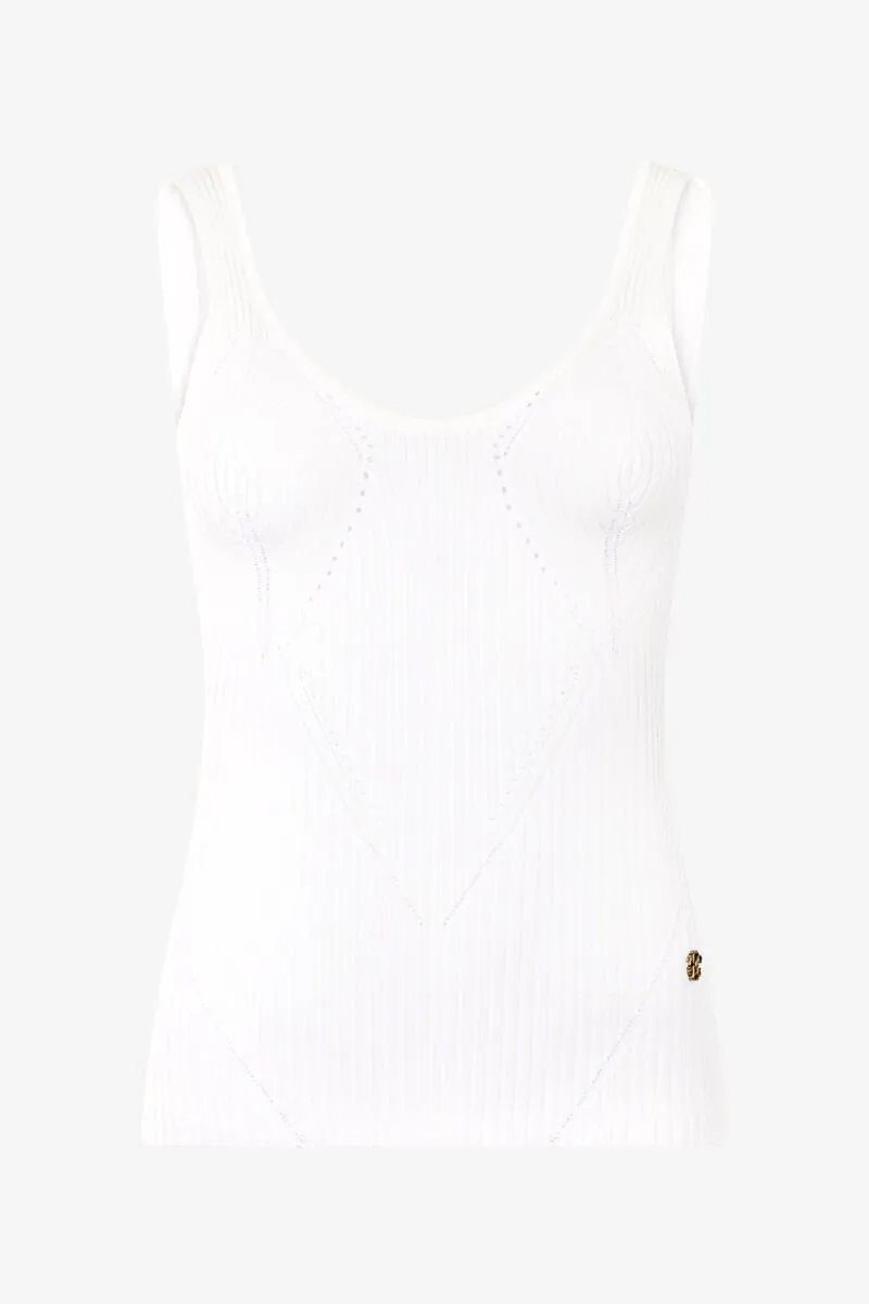 Roberto Cavalli Ribbed Knit Top