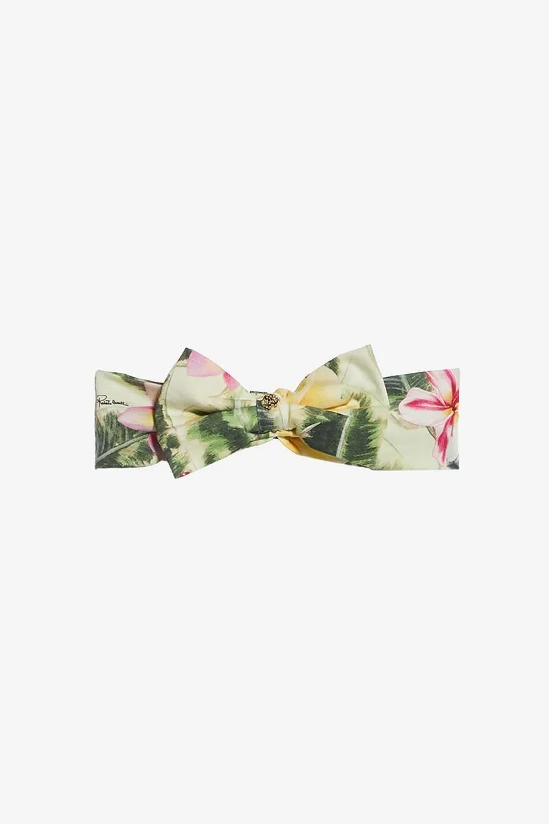 Roberto Cavalli Floral Bow Bandeau
