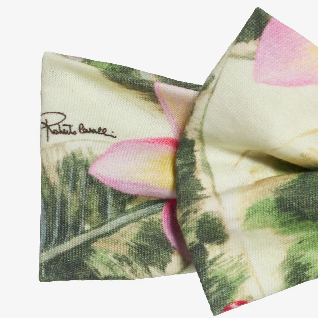 Roberto Cavalli Floral Bow Bandeau