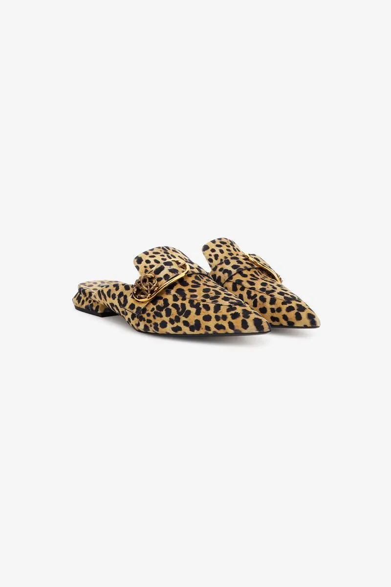 Roberto Cavalli Mirror Snake Flat Shoes