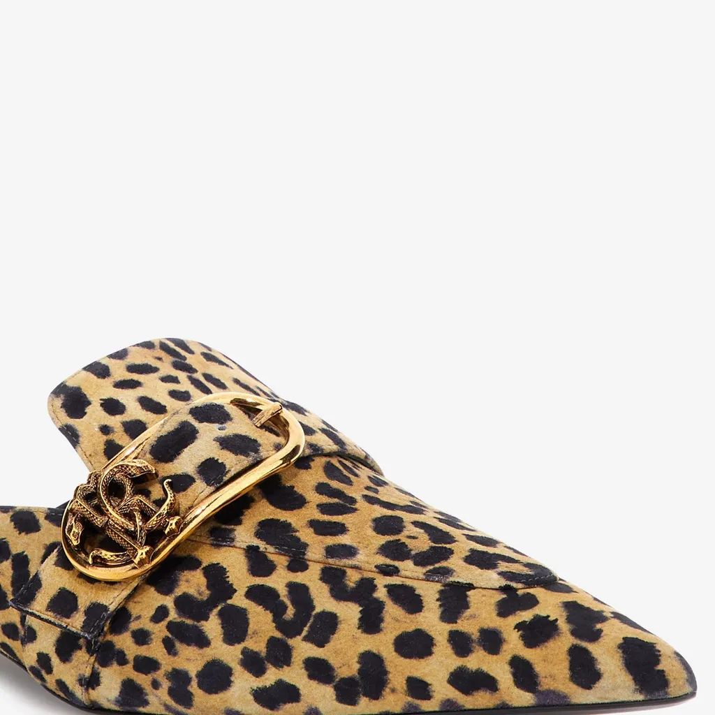 Roberto Cavalli Mirror Snake Flat Shoes