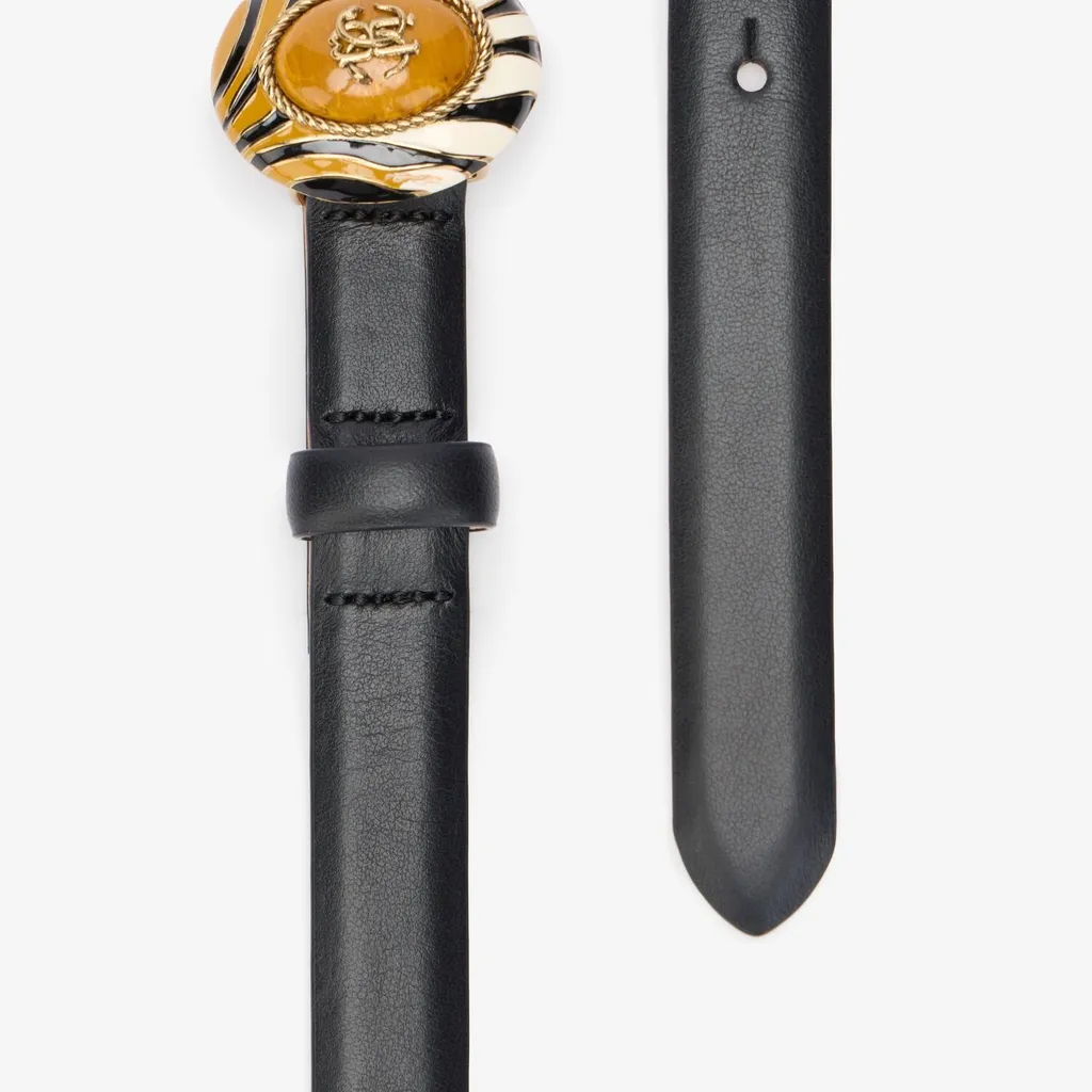 Roberto Cavalli Monogram Buckle Belt