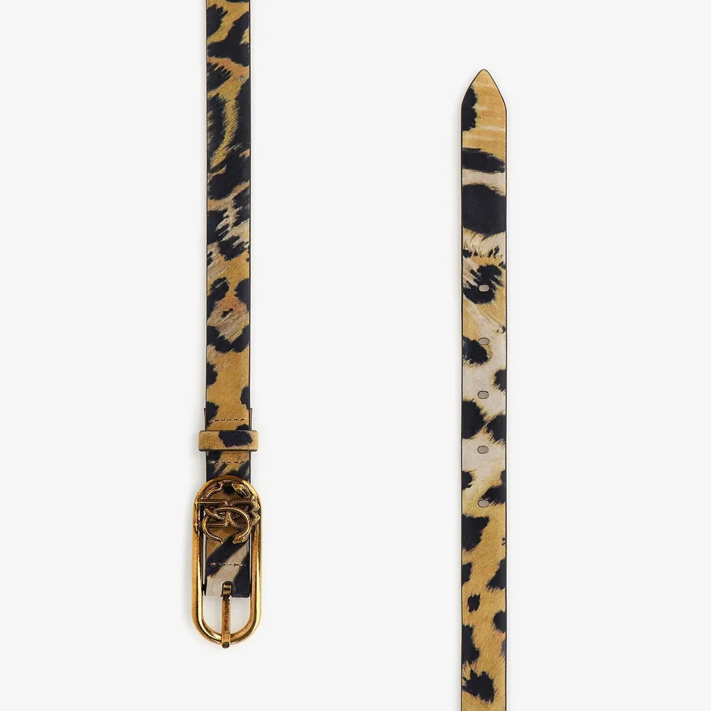 Roberto Cavalli Jaguar Print Monogram Belt