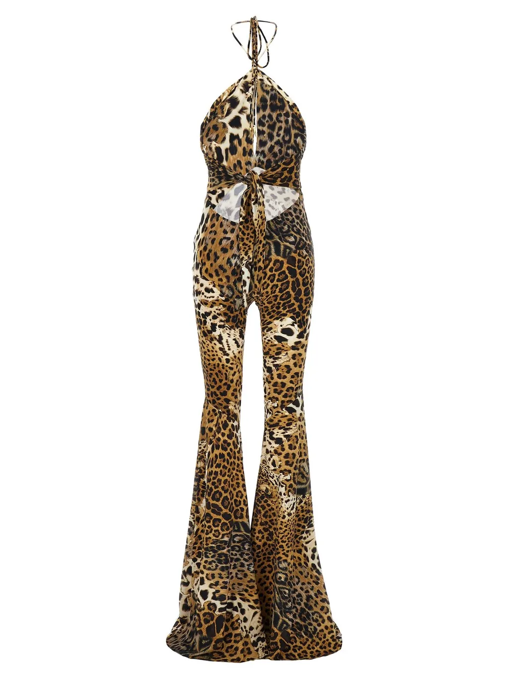 Roberto Cavalli Jaguar Skin Printed Jumpsuit