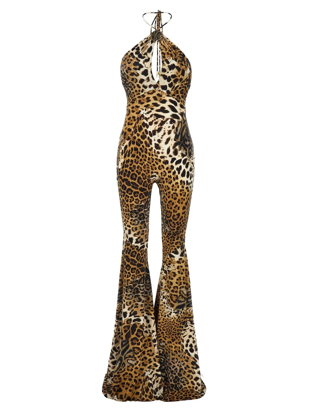 Roberto Cavalli Jaguar Skin Printed Jumpsuit