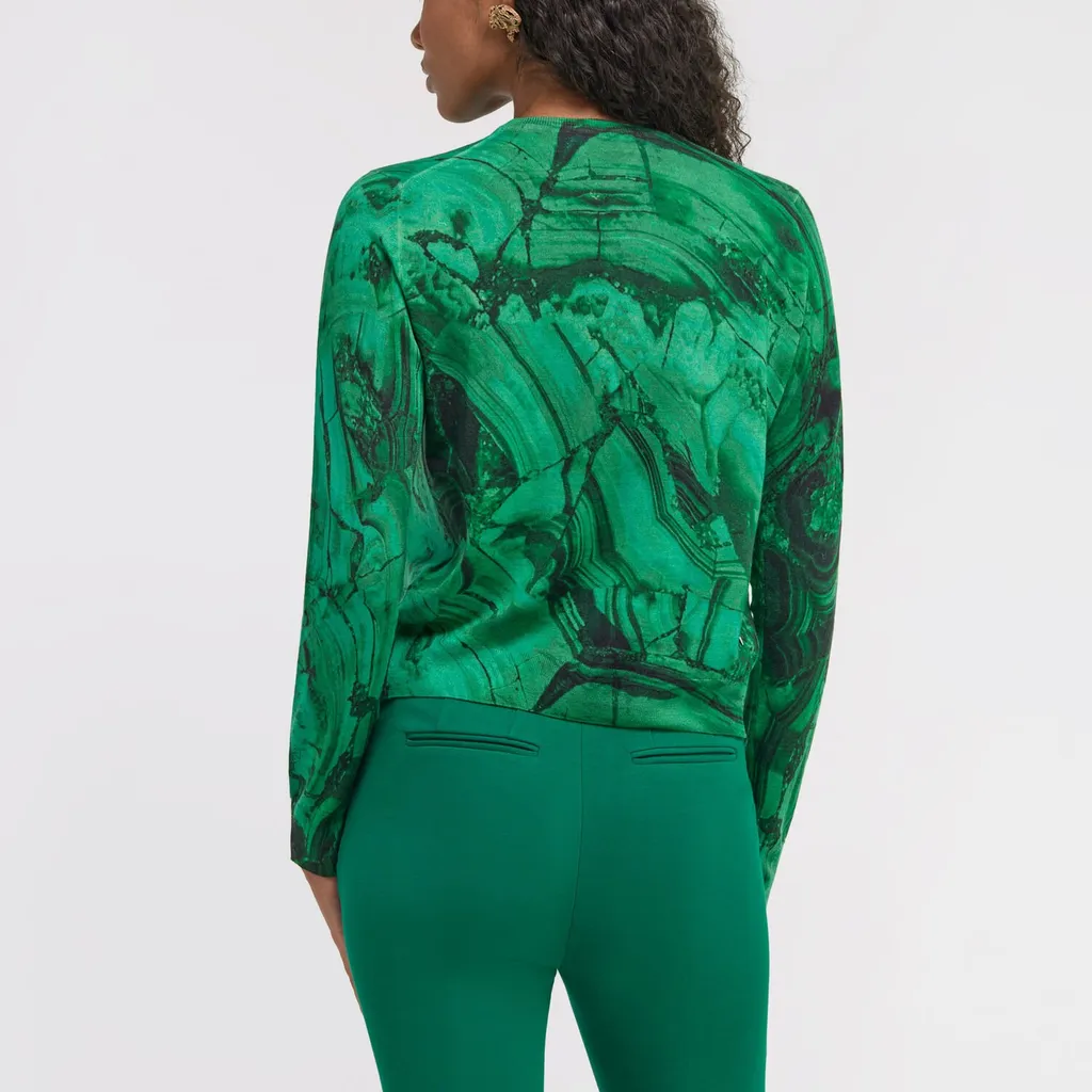Roberto Cavalli Malachite Printed Cardigan