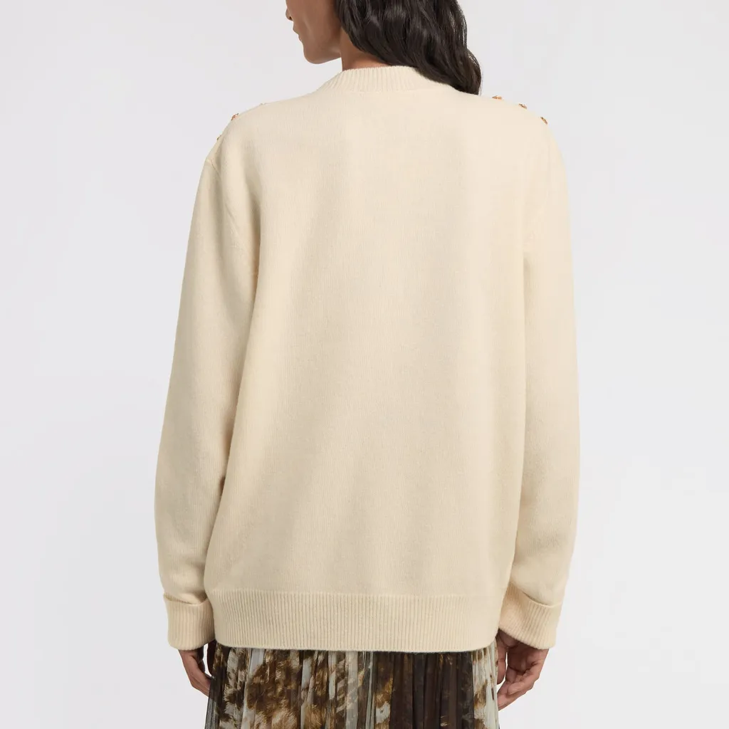 Roberto Cavalli Long-Sleeved Crewneck Pullover