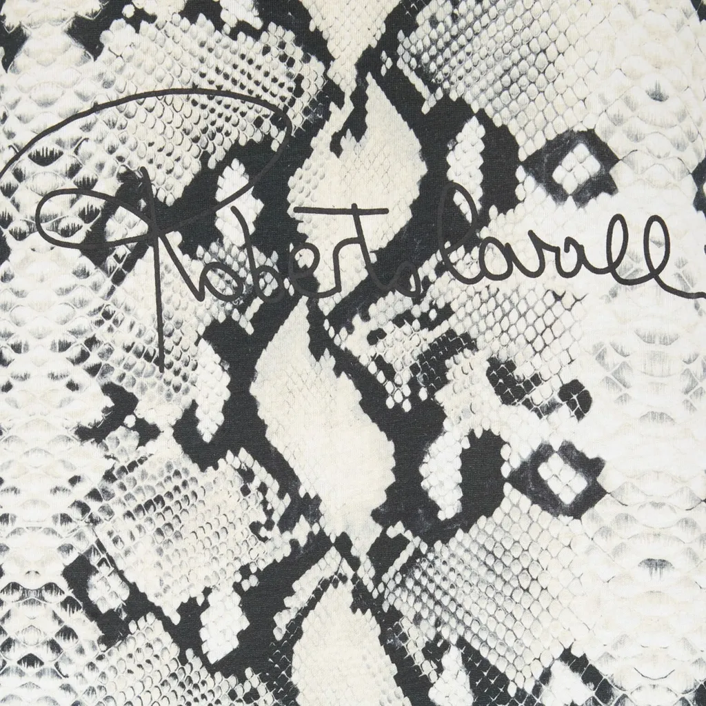 Roberto Cavalli Python Effect Printed Racerback Tank Top