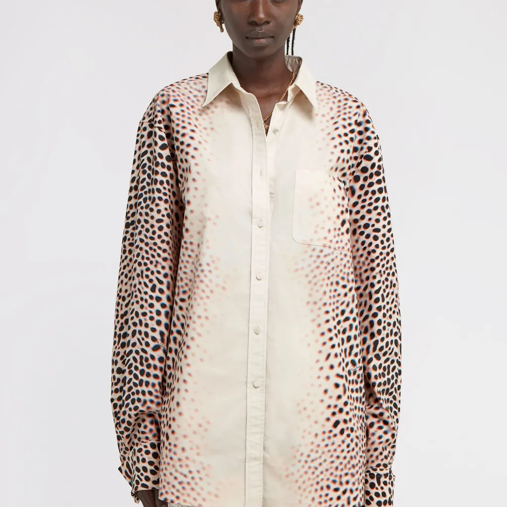 Roberto Cavalli Shark Print Shirt