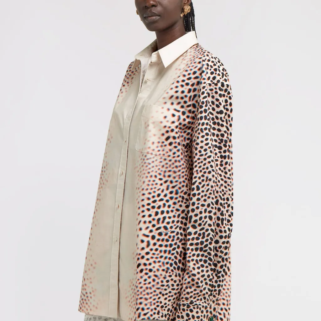 Roberto Cavalli Shark Print Shirt