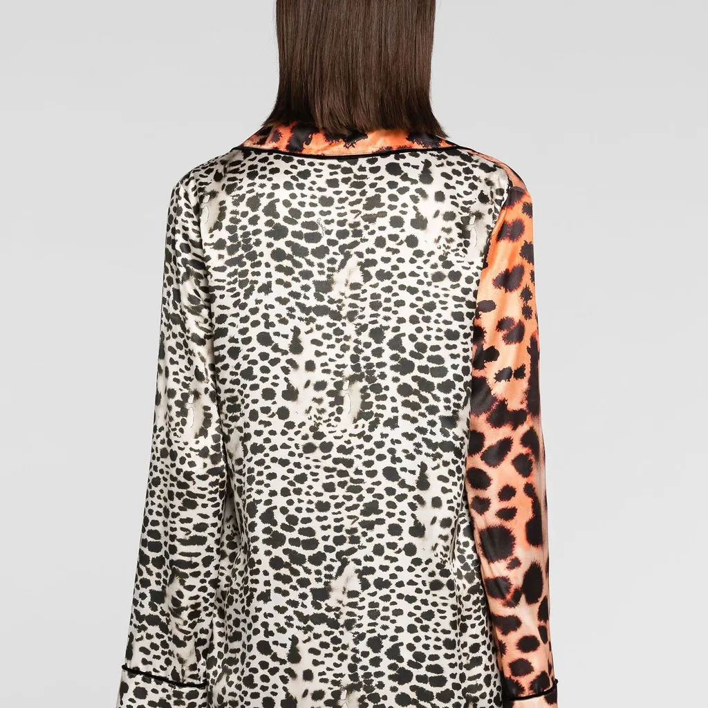 Roberto Cavalli Murena Printed V-Neck Jacket
