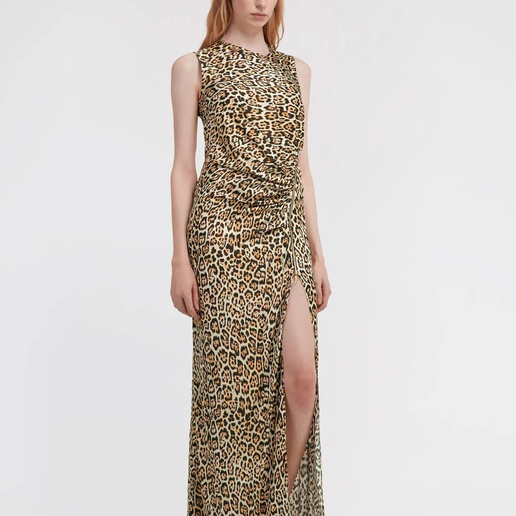 Roberto Cavalli Leopard Printed Dress