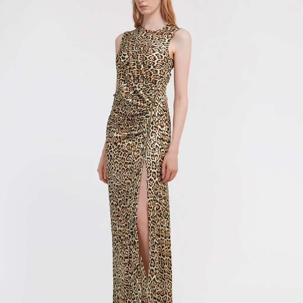 Roberto Cavalli Leopard Printed Dress