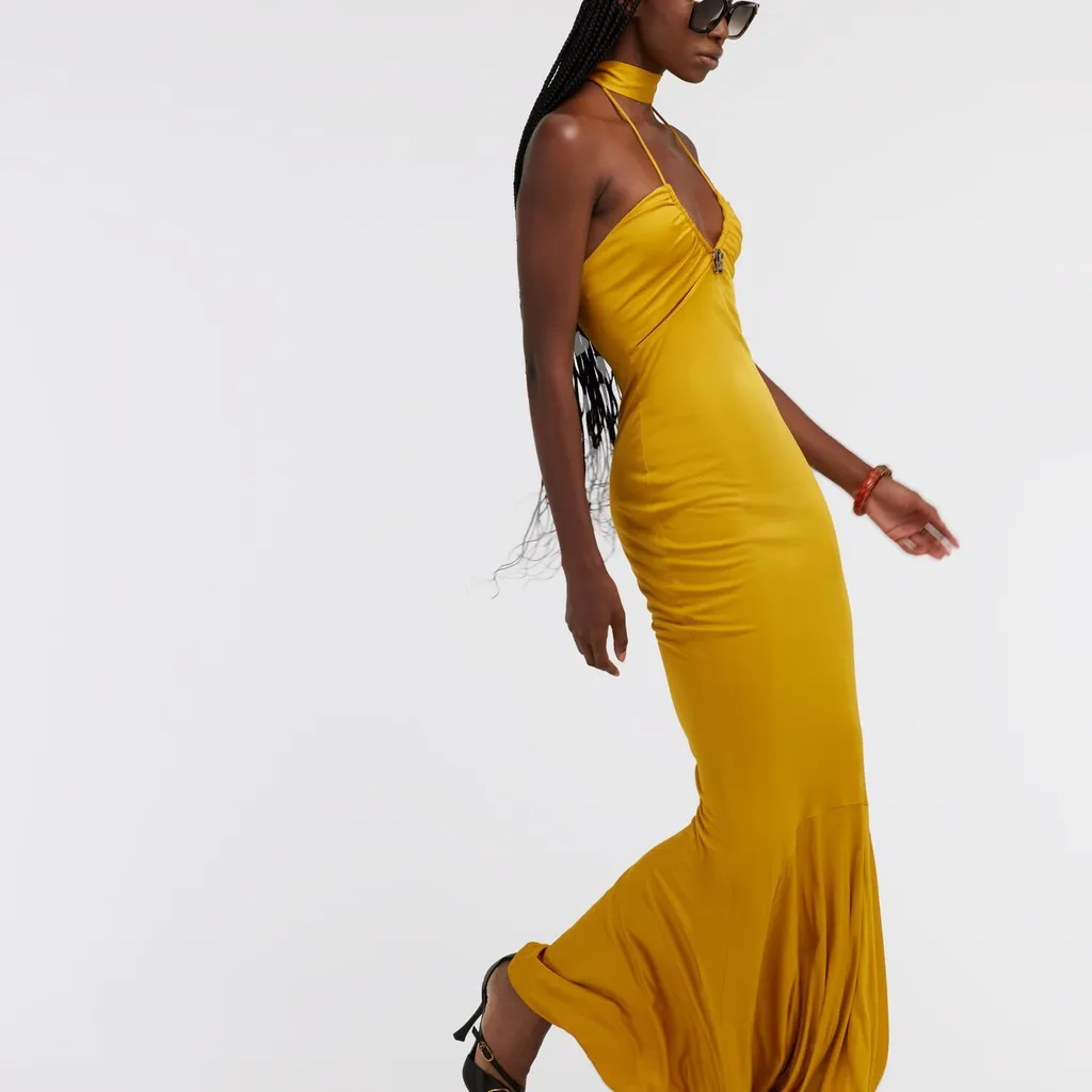 Roberto Cavalli Off-Shoulder Dress