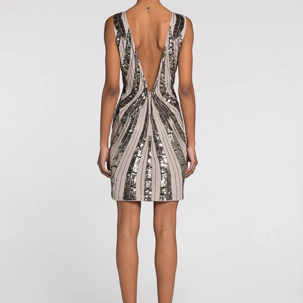 Roberto Cavalli Sequin-Embellished Satin Dress