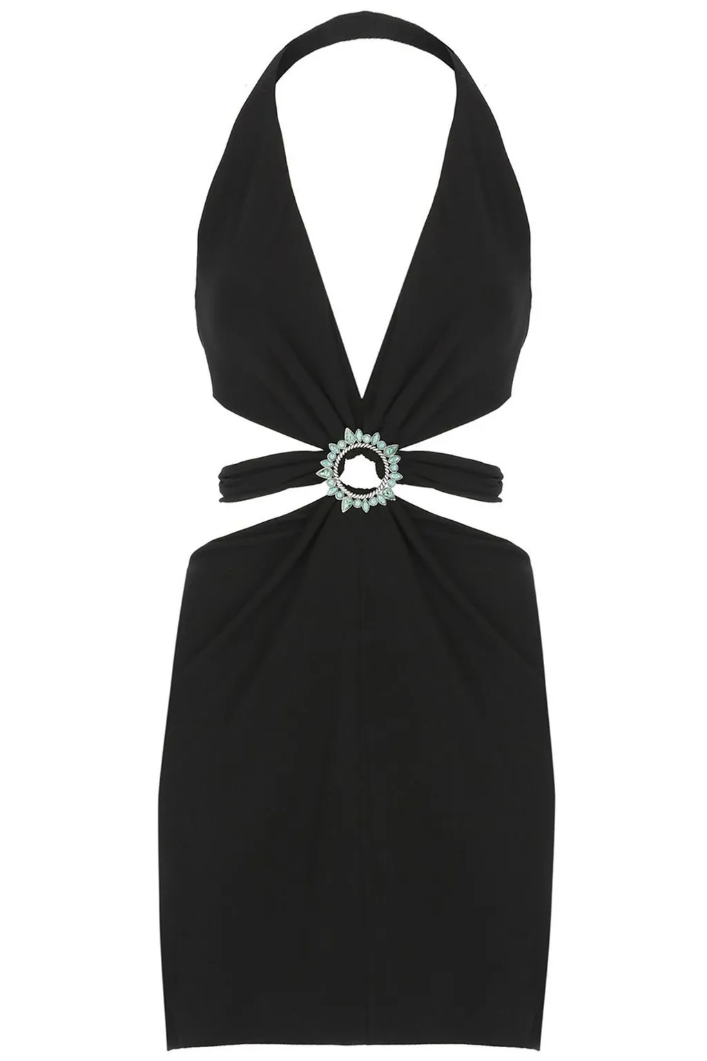 Roberto Cavalli Embellished Cut-Out Mini Dress