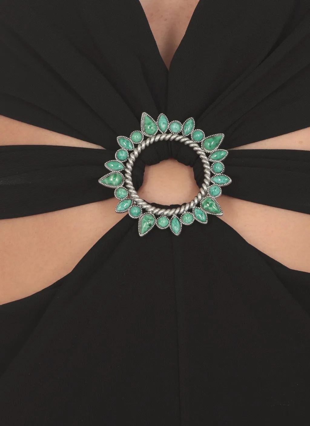 Roberto Cavalli Embellished Cut-Out Mini Dress