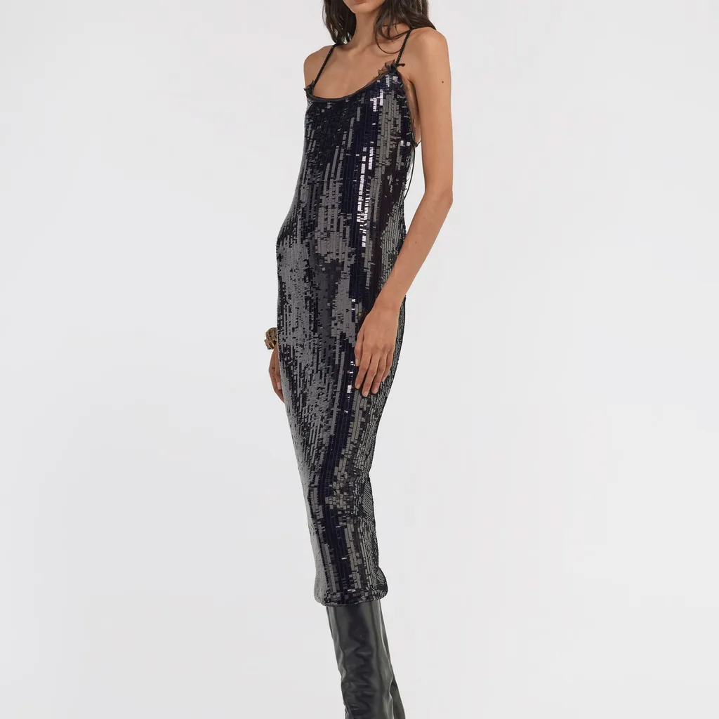 Roberto Cavalli Sequined Midi Dress
