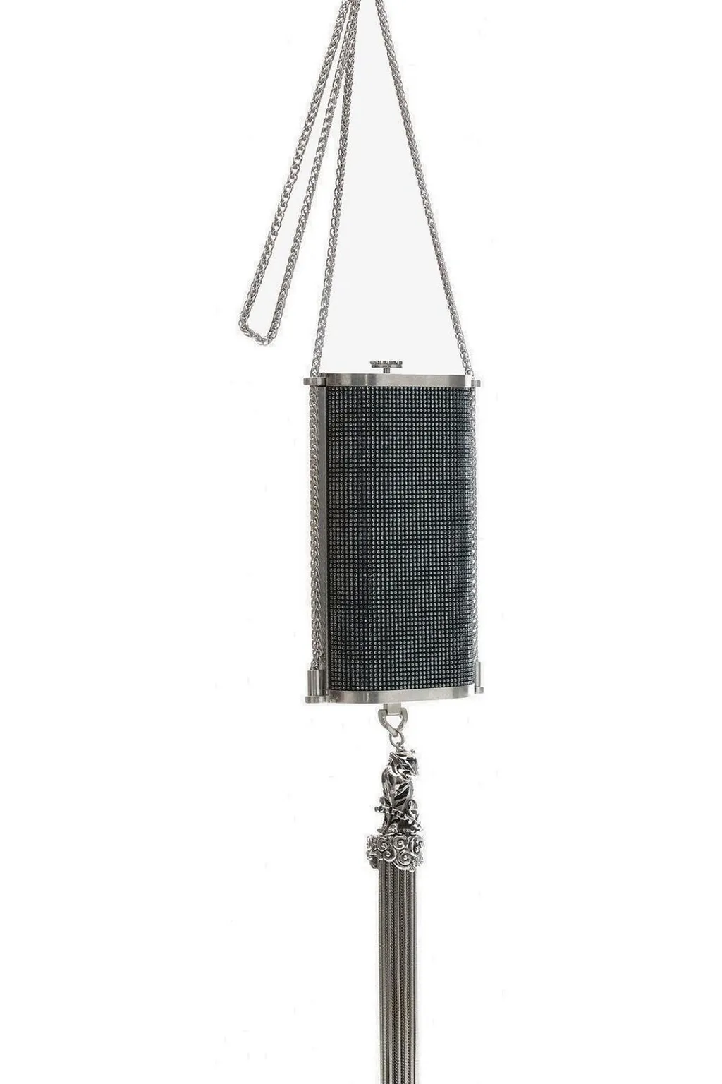 Roberto Cavalli Tassel Pendant Decoration Shoulder Bag