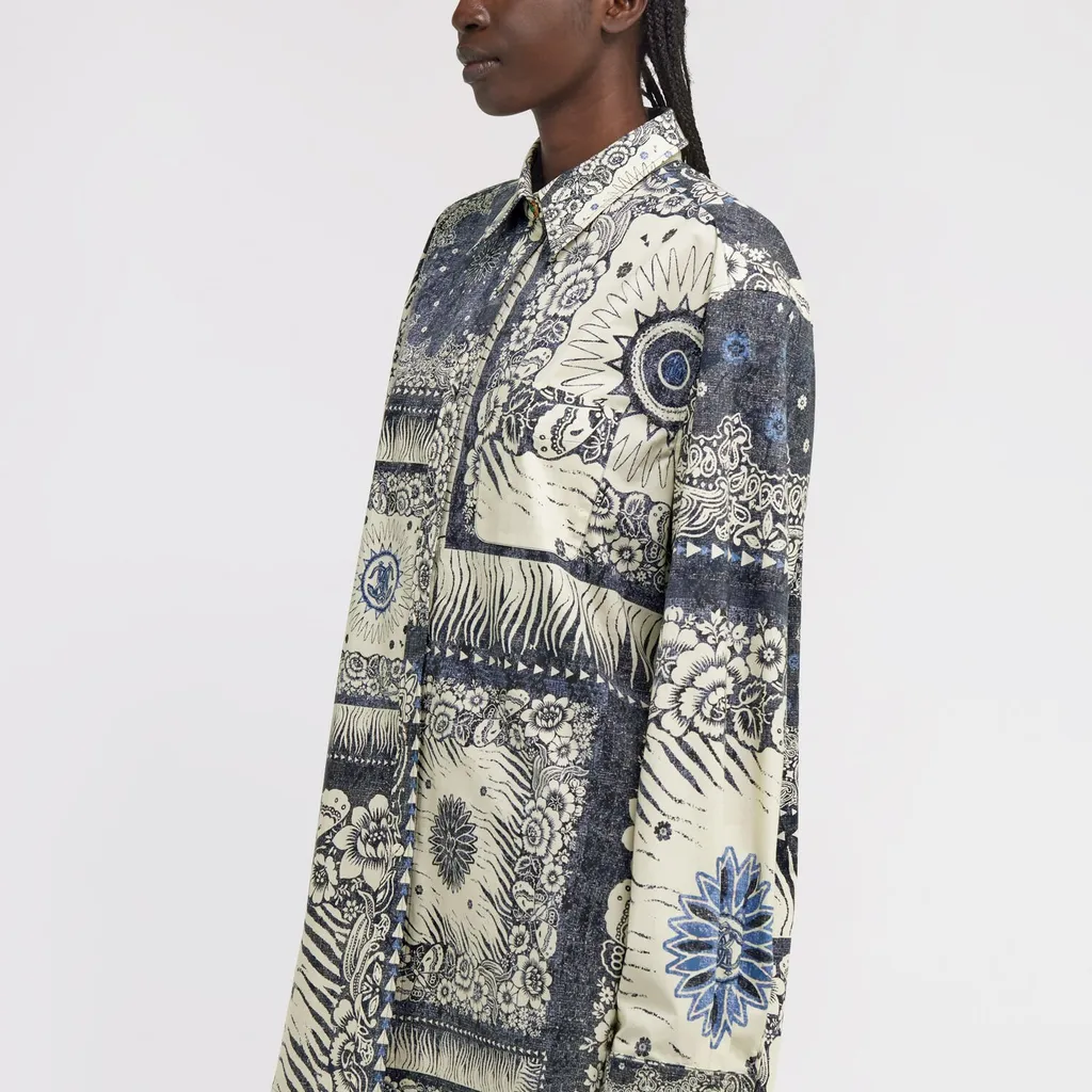 Roberto Cavalli Bandana Printed Dress Shirt