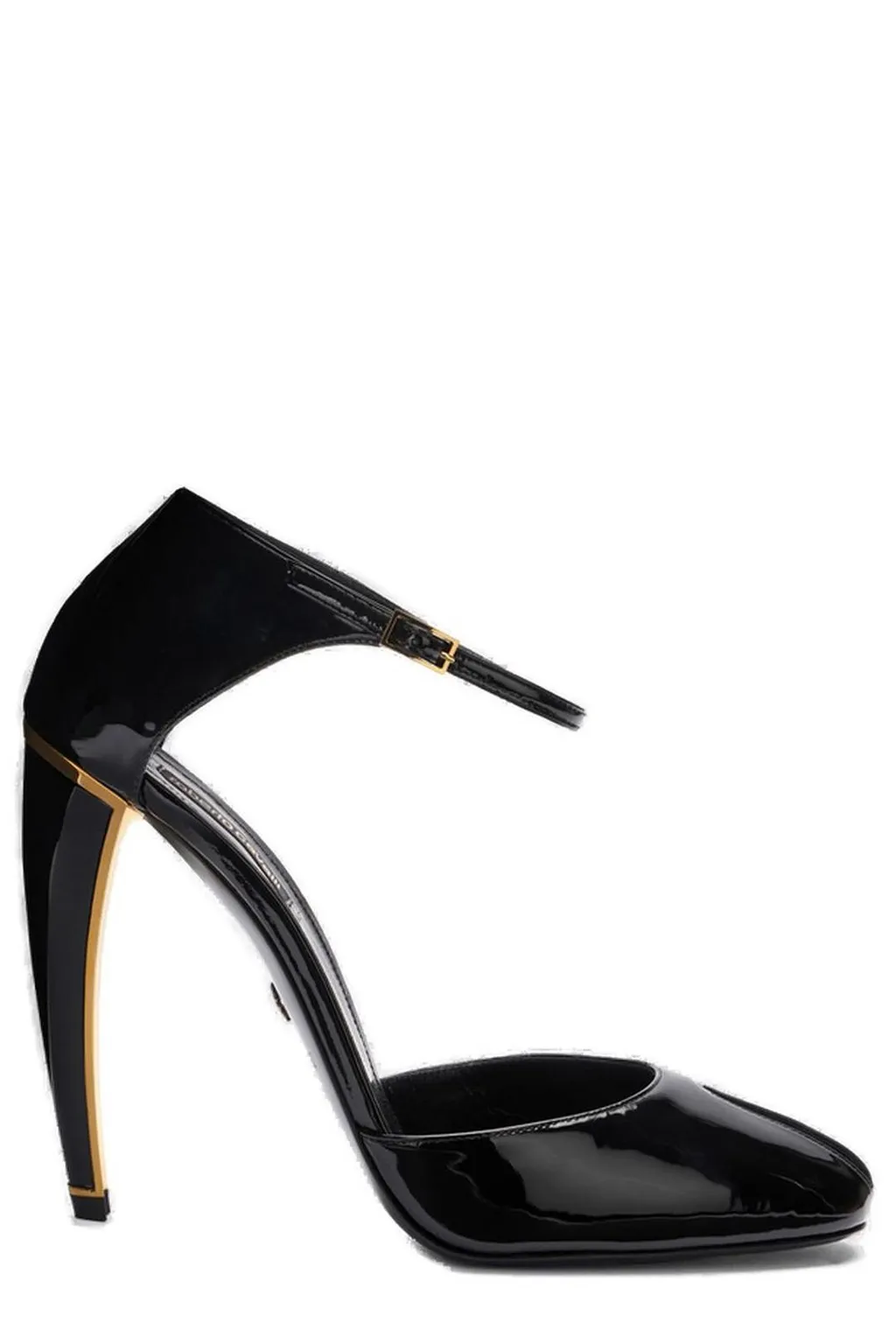 Roberto Cavalli Fang Heel Ankle-Strap Pumps