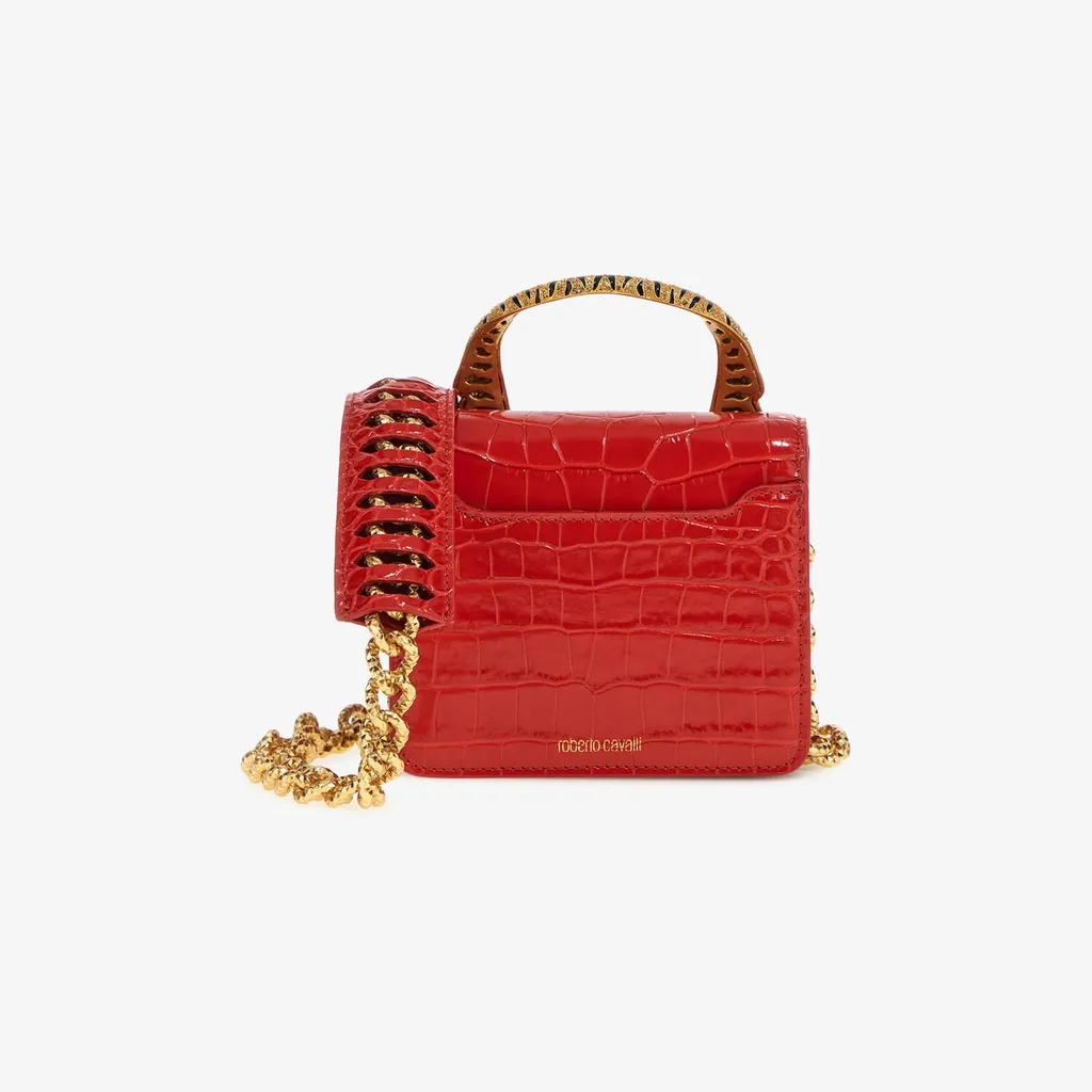 Roberto Cavalli Roar Embellished Small Shoulder Bag