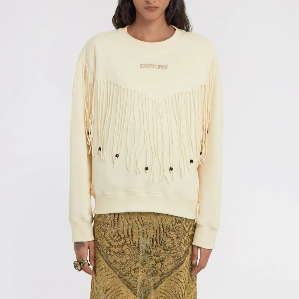 Roberto Cavalli Fringed Sweatshirt