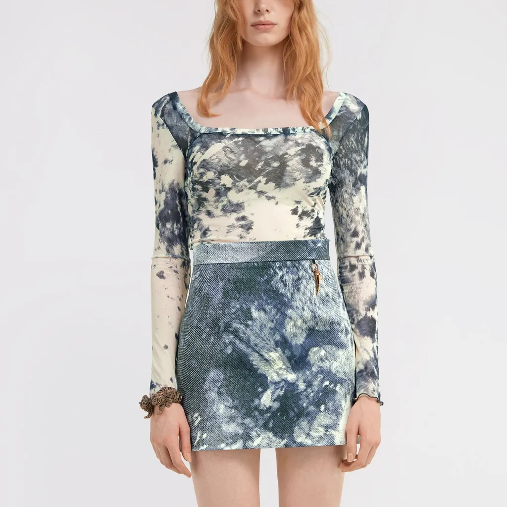Roberto Cavalli Appaloosa Printed Top