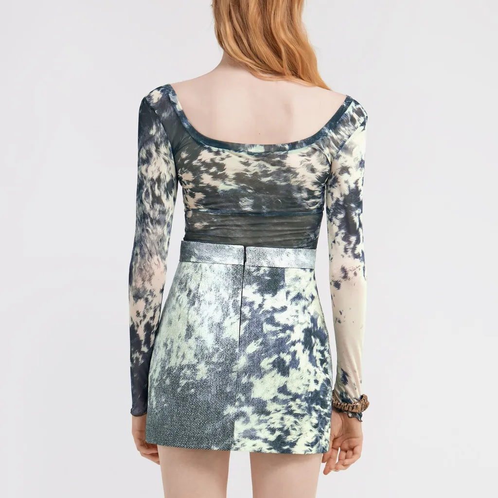 Roberto Cavalli Appaloosa Printed Top