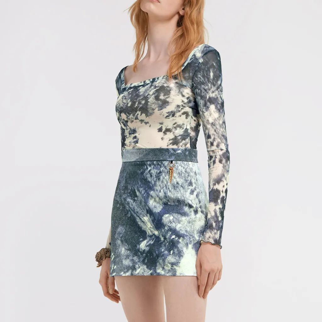 Roberto Cavalli Appaloosa Printed Top
