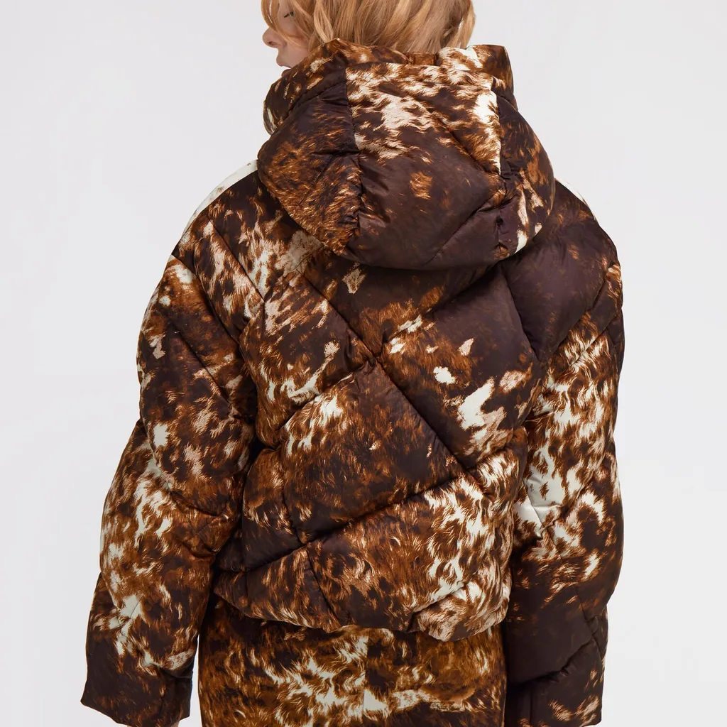 Roberto Cavalli Appaloosa Printed Puffer Jacket