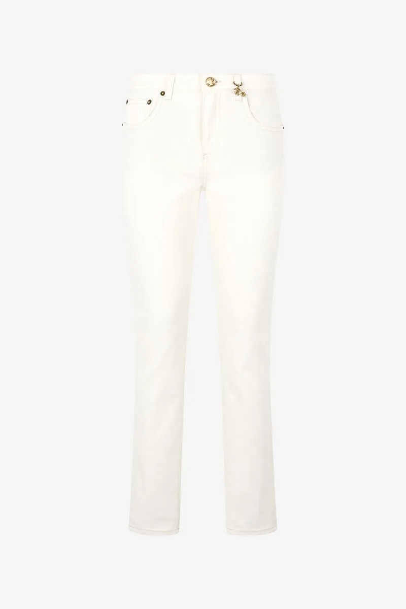 Roberto Cavalli Python-Printed Charm Detailed Pants