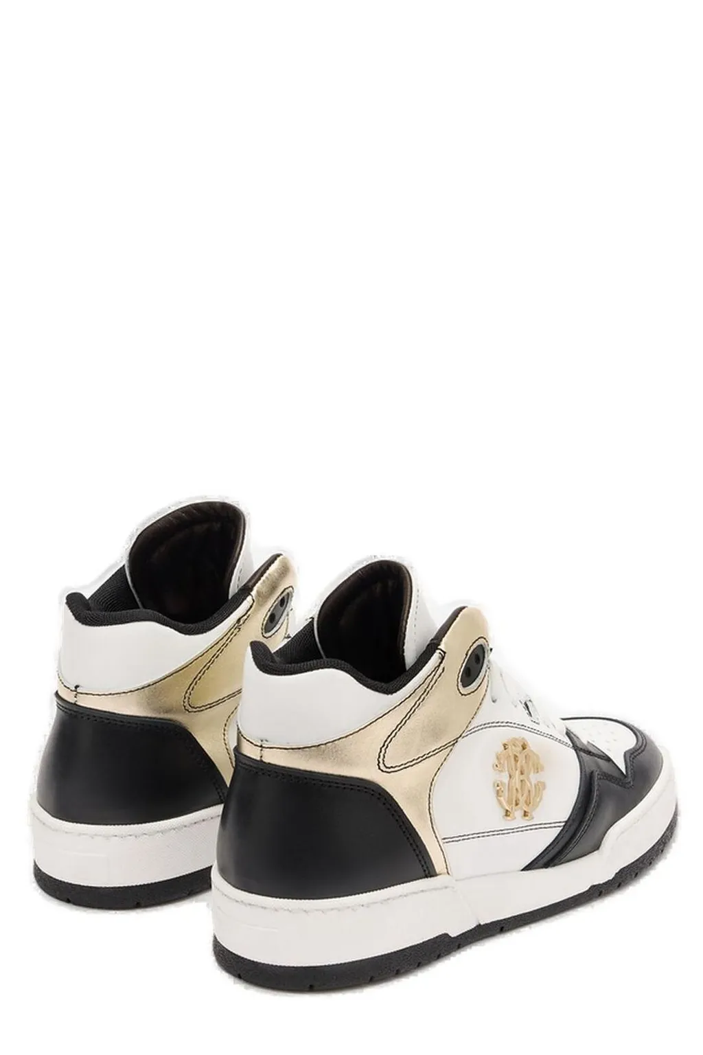 Roberto Cavalli Logo Plaque High-Top Sneakers