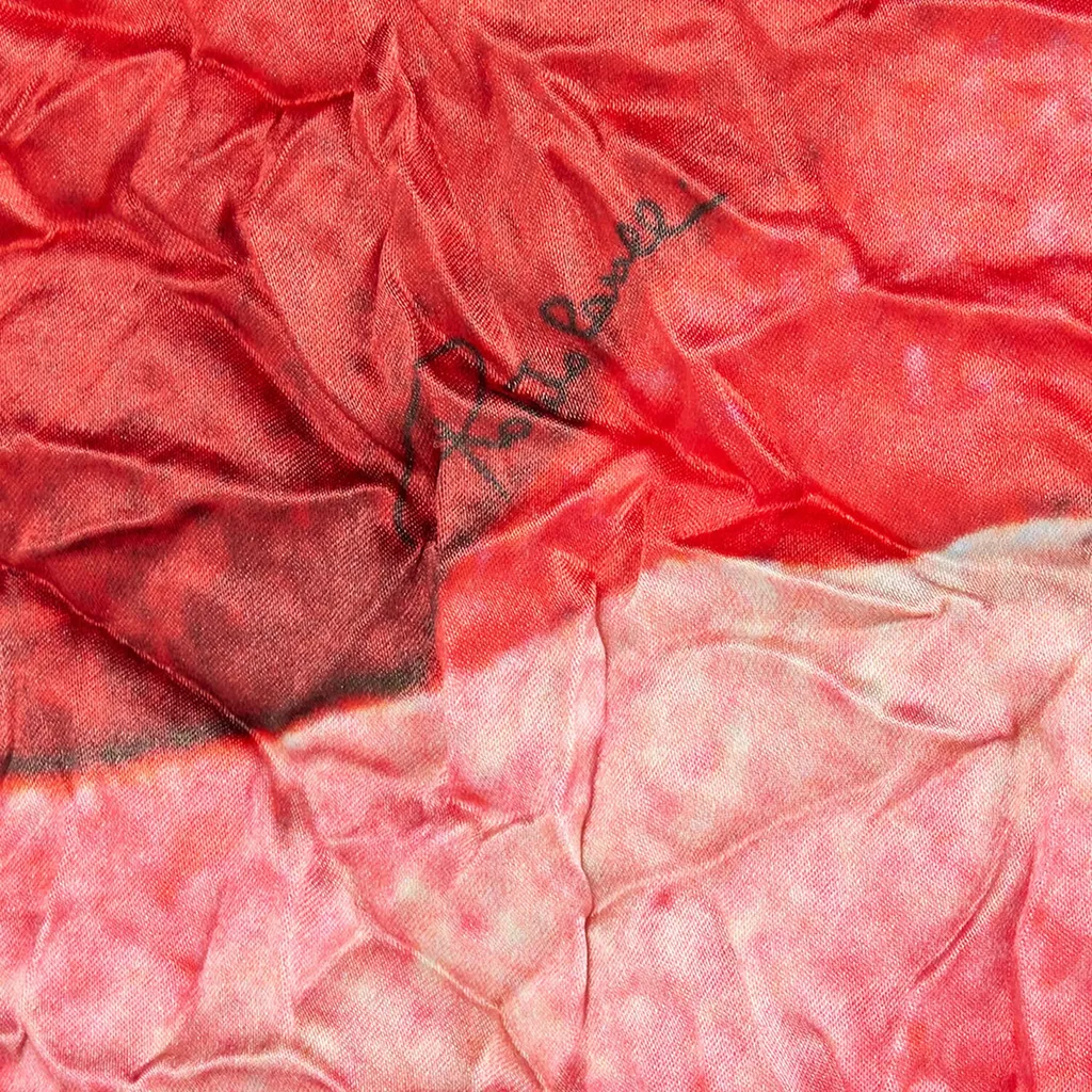 Roberto Cavalli Rose Printed Crinkled Asymmetric Dress