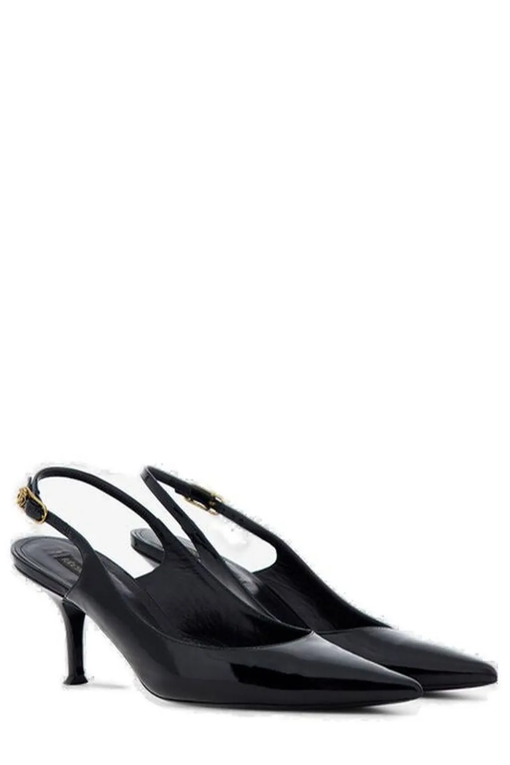 Roberto Cavalli Pointed-Toe Slingback Pumps