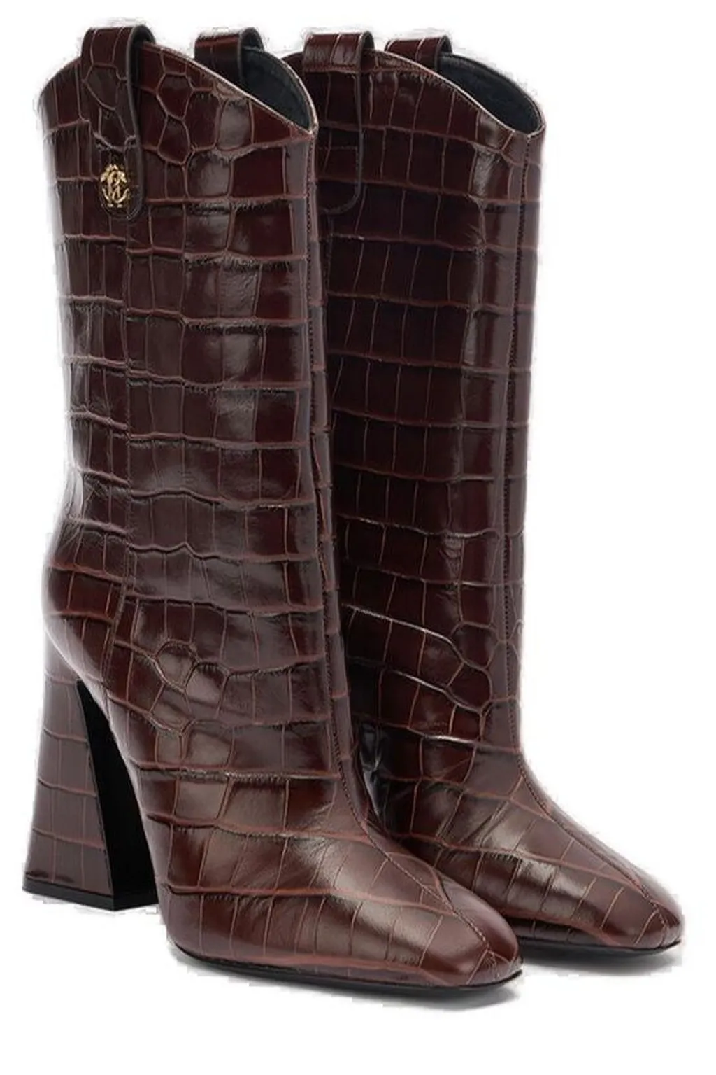 Roberto Cavalli Rc Logo Embossed Boots