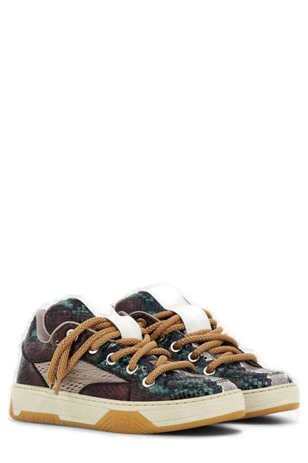Roberto Cavalli Colorful Low-Top Sneakers