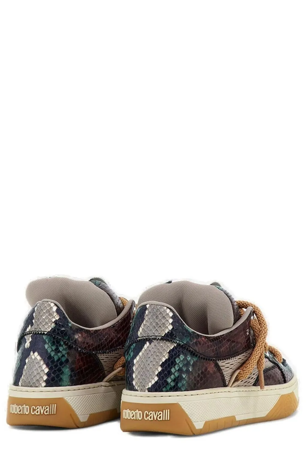 Roberto Cavalli Colorful Low-Top Sneakers